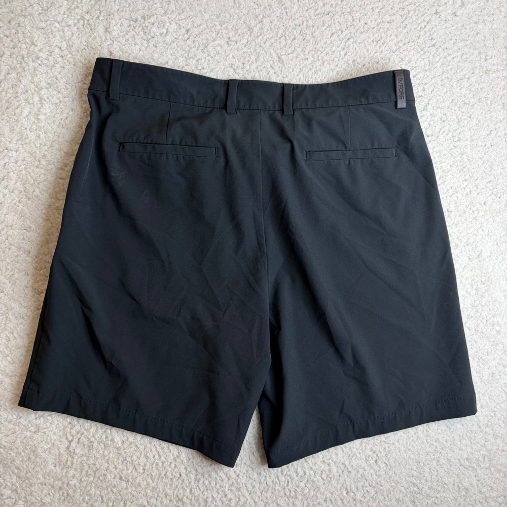 G/FORE Mens Golf Shorts Black Maverick Performance Flat Front golf Size 35